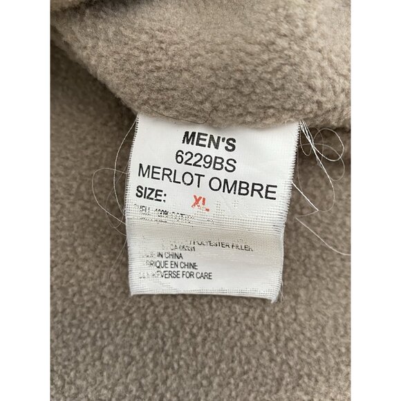 Woolrich Fleece Lined Full Snap Shirt Jacket Men’s XL Plaid Merlot Ombre Jac - Picture 9 of 16